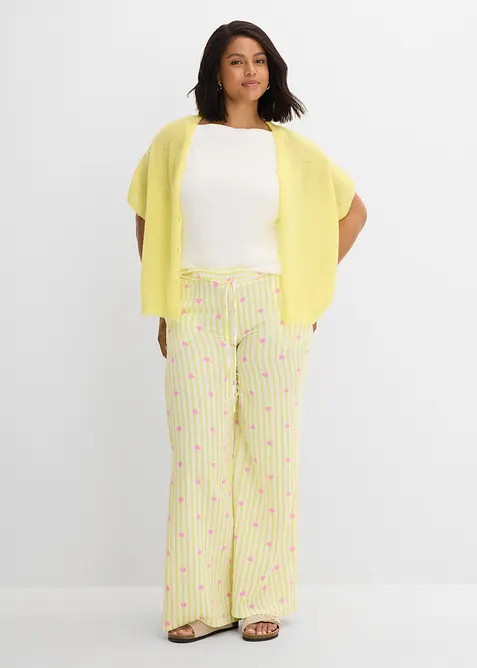 Pull on-bukse i luftig musselin, bonprix