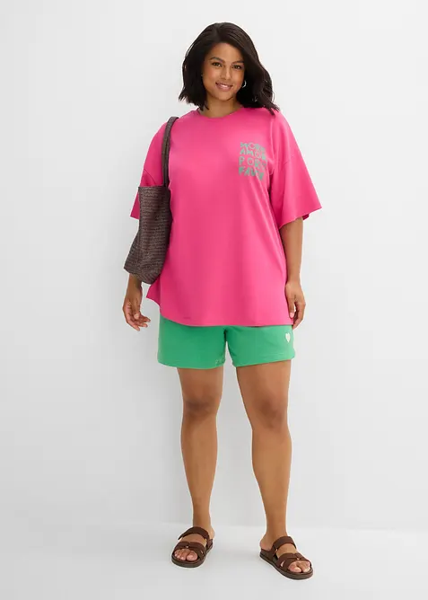 Oversized topp av 100% &oslash;kologisk bomull, bonprix