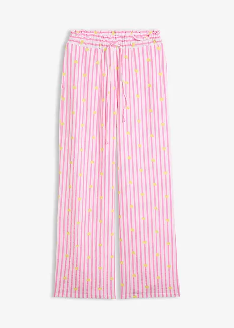 Pull on-bukse i luftig musselin, bonprix