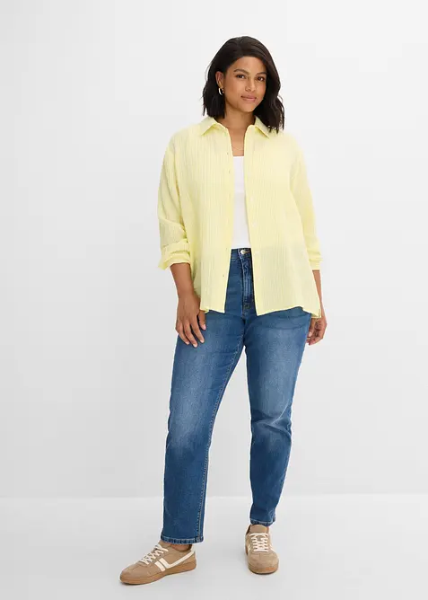 Bluse av lufting musselin, bonprix