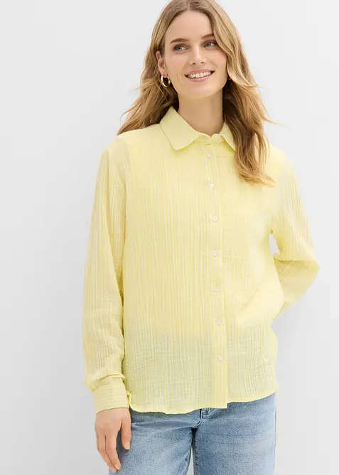 Bluse av lufting musselin, bonprix
