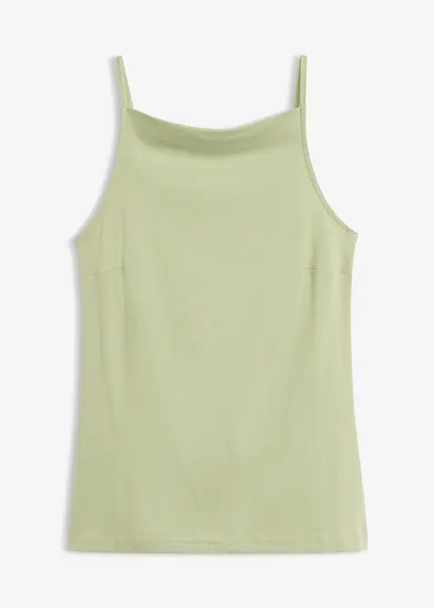 Singlet av finribbet, &oslash;kologisk bomull, bonprix