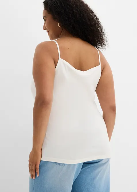 Singlet av finribbet, &oslash;kologisk bomull, bonprix