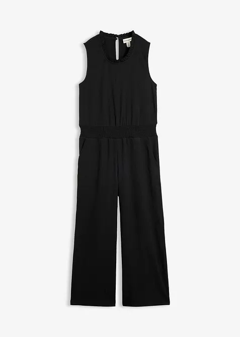 Jersey jumpsuit av strukturert krepp, bonprix