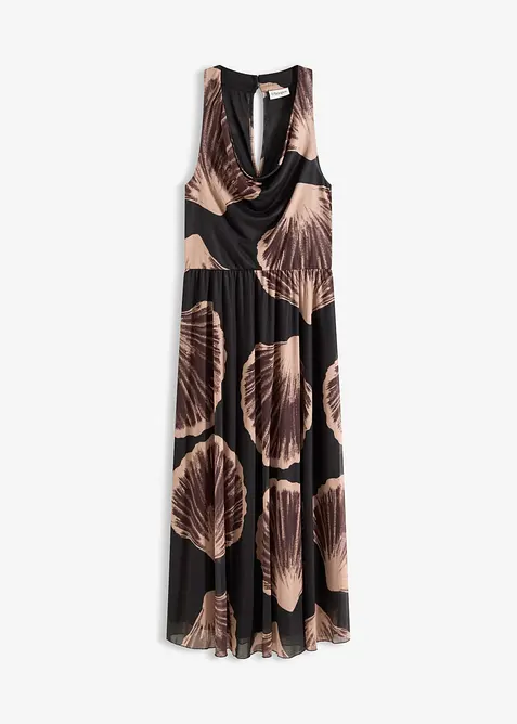 Maxikjole med mesh, bonprix
