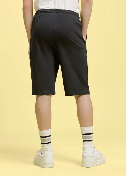 Sweat bermudashorts med &oslash;kologisk bomull (3-pack), bonprix