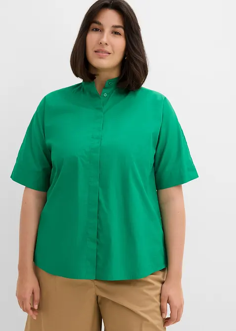 Bluse i 100% &oslash;kologisk bomull, bonprix