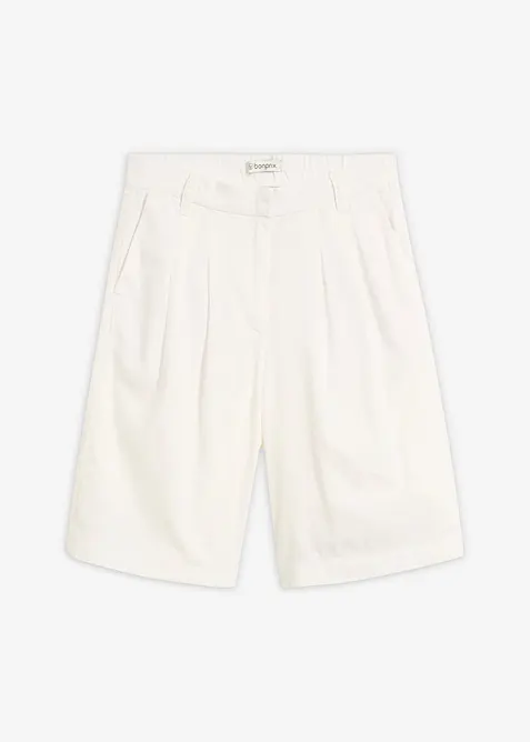 Vid shorts i lin-/viskosemiks, bonprix