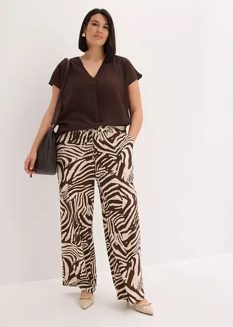 Pull on-bukse i viskose, bonprix