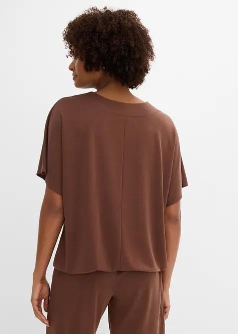 Oversized topp i myk viskosemiks, bonprix