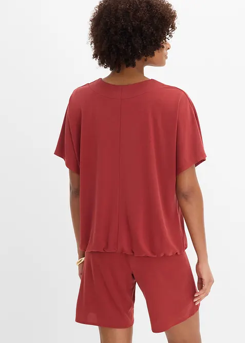 Oversized topp i myk viskosemiks, bonprix
