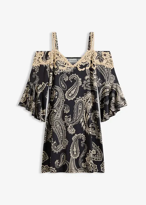 Utsvingt off shoulder-kjole, bonprix