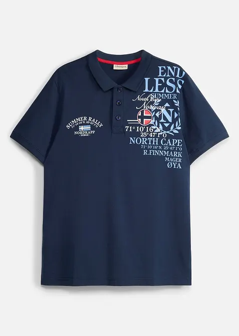 Poloskjorte i jersey av 100% &oslash;kologisk bomull, bonprix