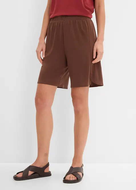 Slip on-bermudashorts av myk viskosemiks, bonprix