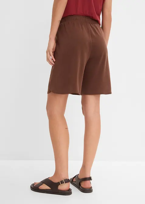 Slip on-bermudashorts av myk viskosemiks, bonprix