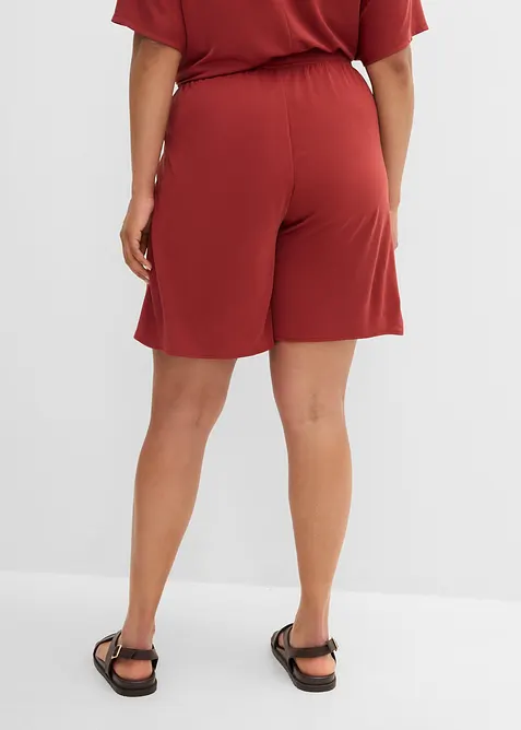 Slip on-bermudashorts av myk viskosemiks, bonprix