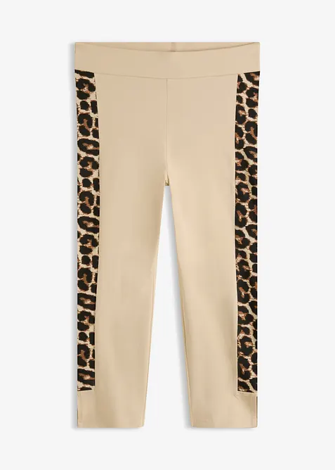Caprileggings med leopardm&oslash;nster, bonprix