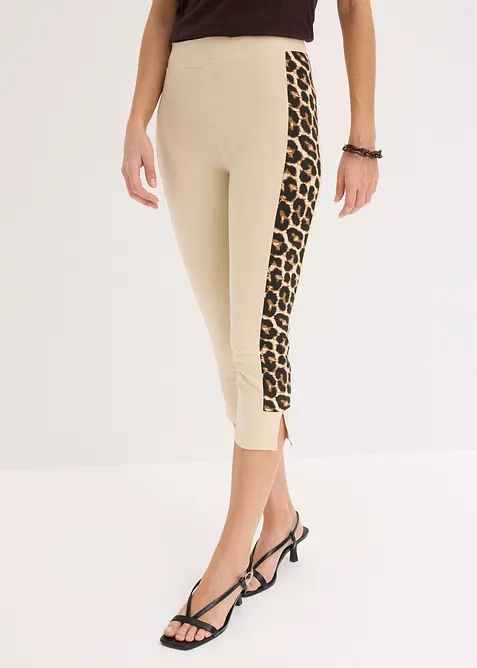 Caprileggings med leopardm&oslash;nster, bonprix