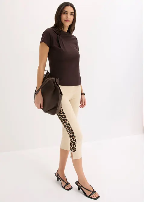 Caprileggings med leopardm&oslash;nster, bonprix