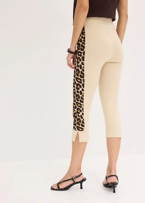 Caprileggings med leopardm&oslash;nster, bonprix