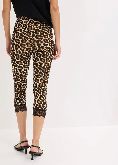 Caprileggings med blonder, bonprix