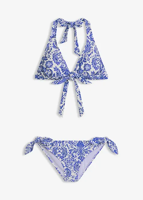Halterneck-bikini med knyteb&aring;nd, bonprix