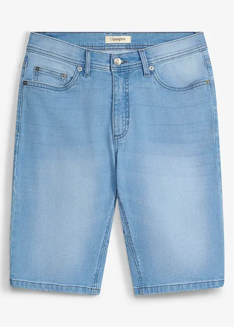 Bermudajeans med stretch (2-pack) med forsterket skritt, Regular Fit, bonprix