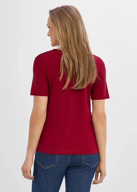 Mama topp med dyp, rund hals (2-pack), bonprix
