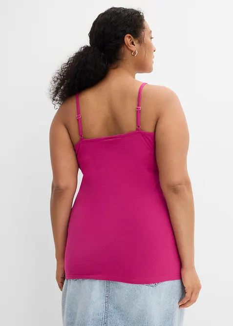 Singlet med regulerbare stropper (6-pack), bonprix