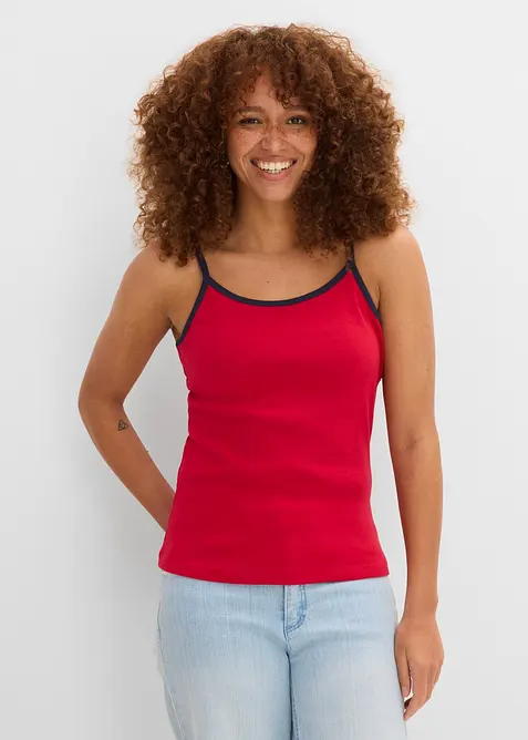Singlet (6-pack) med spagettistropper, bonprix