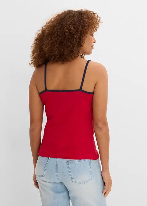 Singlet (6-pack) med spagettistropper, bonprix