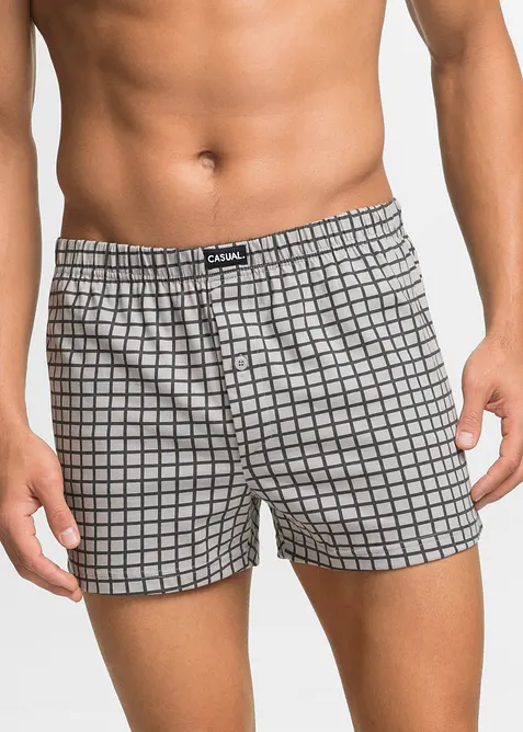 Ledig boxershorts i bomullsjersey (3-pack), bonprix