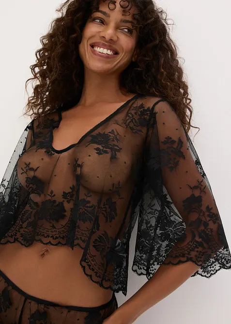 Langermet topp + panty (sett i 2 deler), bonprix