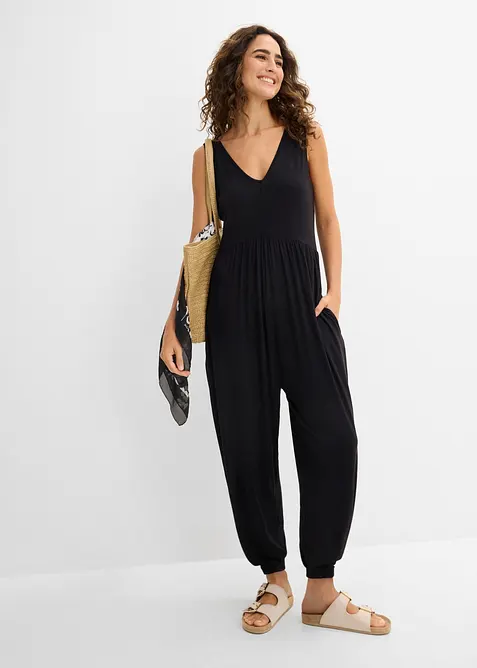Jersey-jumpsuit i viskosemiks, bonprix