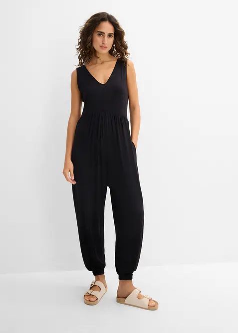 Jersey-jumpsuit i viskosemiks, bonprix