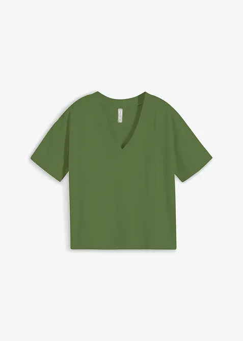 Oversized topp av ren &oslash;kologisk bomull, bonprix