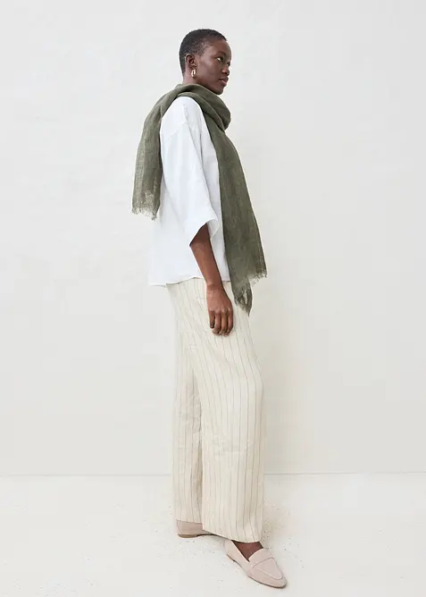 Oversized linbluse, bonprix