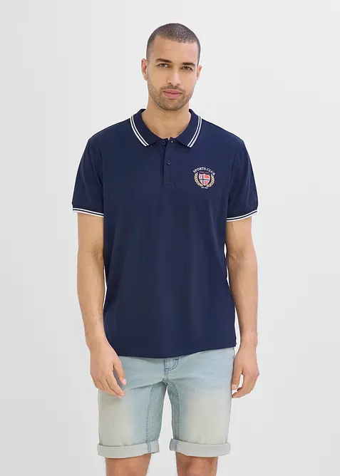 Poloskjorte i 100% &oslash;kologisk bomull, bonprix