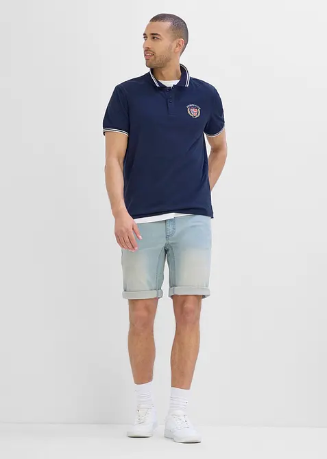 Poloskjorte i 100% &oslash;kologisk bomull, bonprix