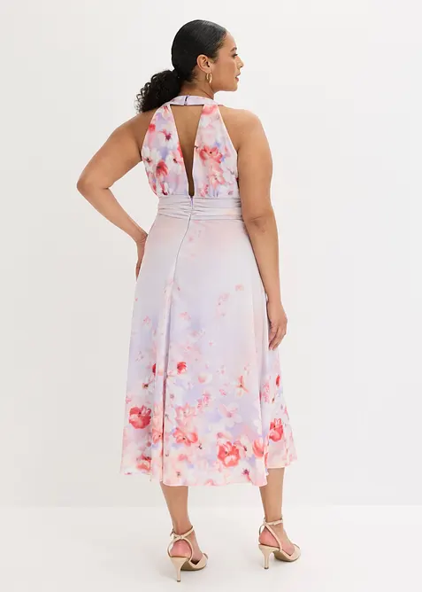 Midikjole med drapering, bonprix