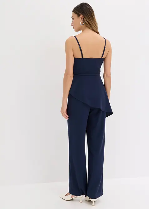 Jumpsuit med stropper og blonder, bonprix