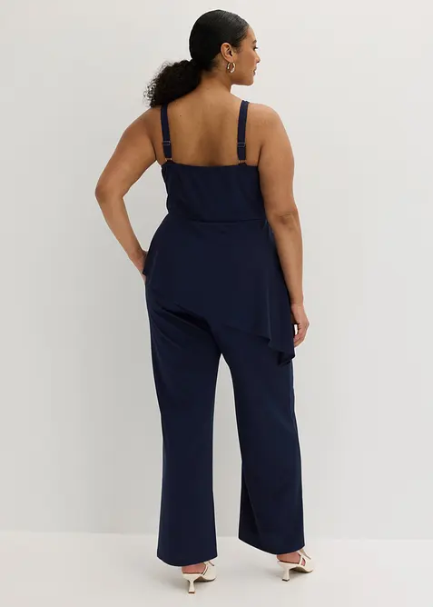 Jumpsuit med stropper og blonder, bonprix