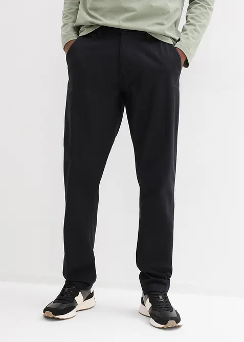 Regular Fit chinos av 100% lin, Straight, bonprix