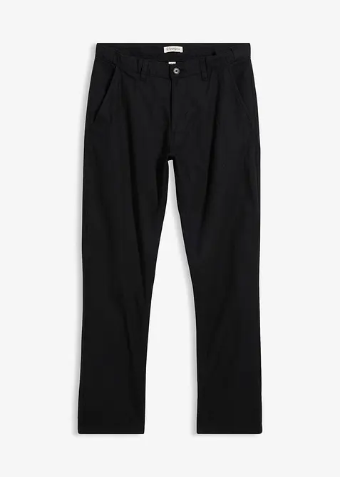 Regular Fit chinos av 100% lin, Straight, bonprix