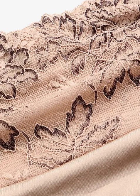 High waist truse med nydelige blonder, bonprix