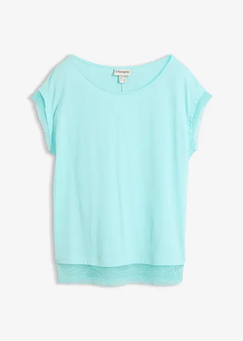 Boxy topp i bomull, bonprix
