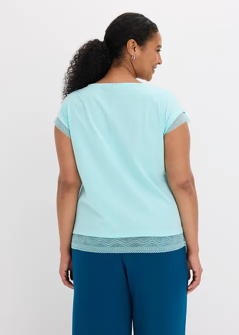 Boxy topp i bomull, bonprix