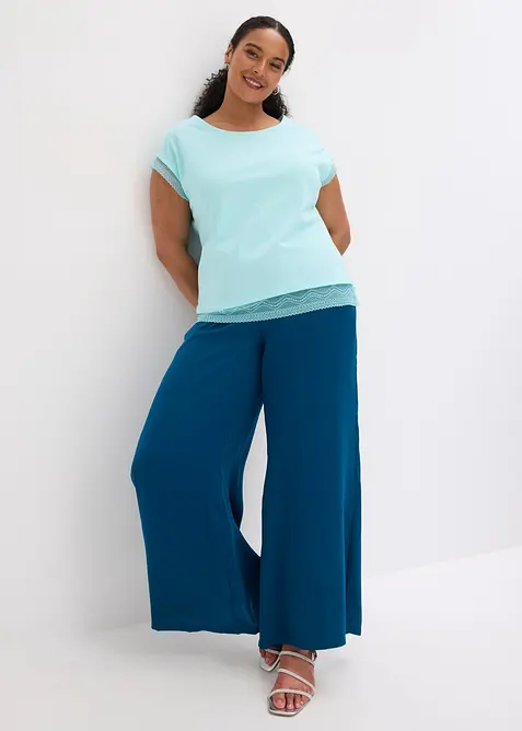 Boxy topp i bomull, bonprix
