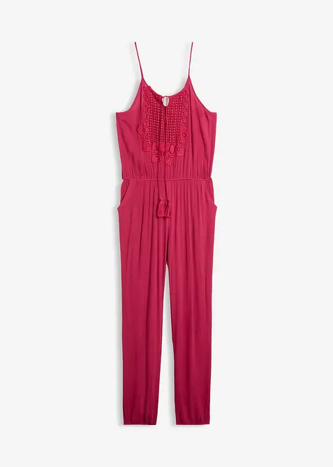 Jumpsuit i strukturert viskose, bonprix