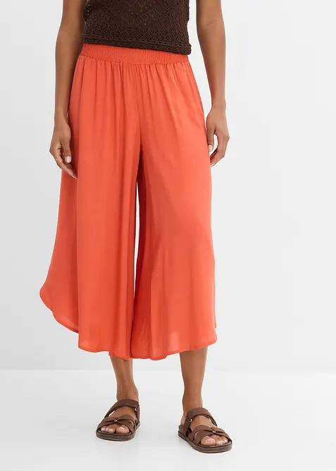 Legglang culotte av myk viskose, bonprix